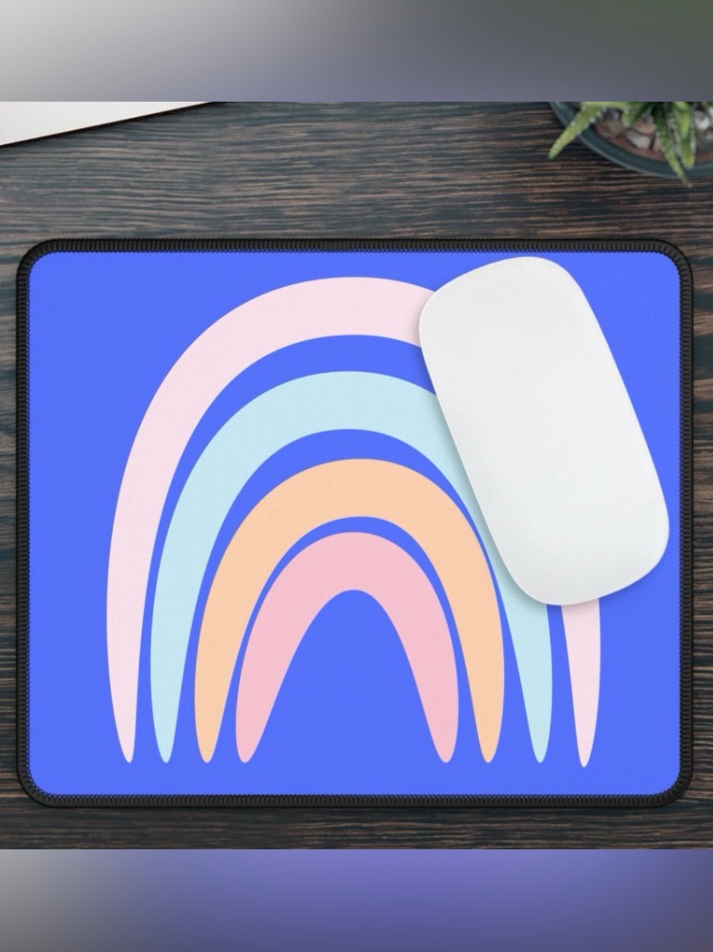 Brand New: Retro Rainbow Gaming Mouse Pad